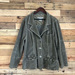 Z Cavaricci corduroy blazer. Women’s size 2x